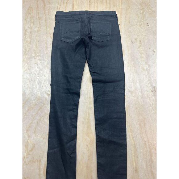 Adriano Goldschmied Women's Black Stretch Mid Rise Ankle Skinny Jeans Size 29R - Picture 4 of 5